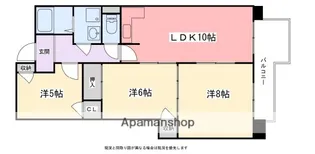 インタービレッジ青山三番館【1003号室】の間取り