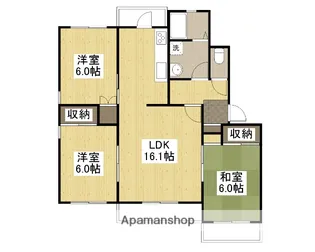 TRUST新在家【201号室】の間取り