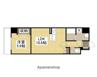 MISTRAL姫路駅前Ⅷ安田【703号室】の間取り