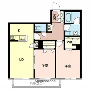 シャーメゾン アトリエール【2階】の間取り