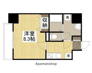 ONELIGHT博労町【606号室】の間取り