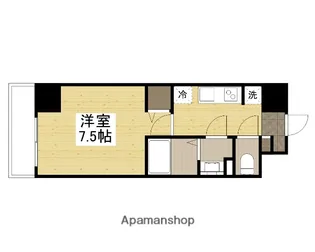 MISTRAL姫路駅前Ⅵ東駅前町【10階】の間取り