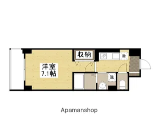 MISTRAL姫路駅前Ⅶ高尾町【702号室】の間取り