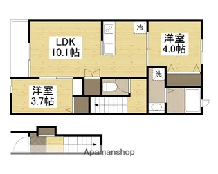 カプラン花田Ⅱ【203号室】の間取り
