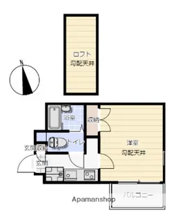 ジュネス城北新町Ⅱ【3階】の間取り