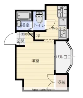 ジュネス城北新町Ⅱ【105号室】の間取り