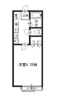 エトランス東洋高前【205号室】の間取り