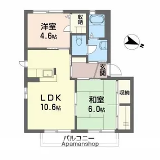 シャーメゾン さくら坂 F【2階】の間取り