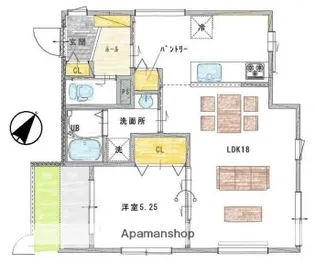 クリエイト相生【101号室】の間取り