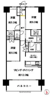 ウエリス姫路【1204号室】の間取り