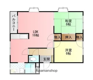 銀の馬車道壱番館C棟【C103号室】の間取り