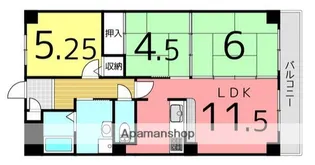 サンライフ歌野橋【905号室】の間取り