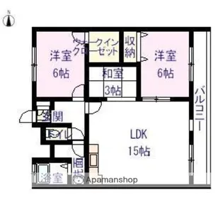 メゾン クレイン【2C号室】の間取り