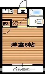 ハイツ中村【303号室】の間取り