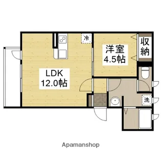 MISTRAL西延末Ⅱ【301号室】の間取り