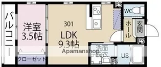 Gran【301号室】の間取り