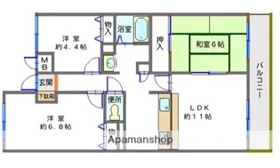 露風館【5階】の間取り