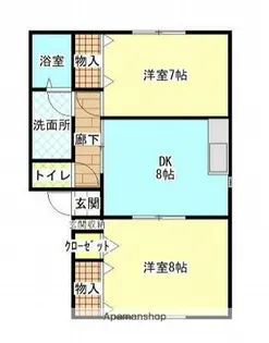 ルミエールC【106号室】の間取り