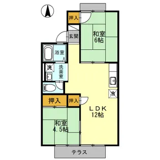 ファミール藤井【1階】の間取り