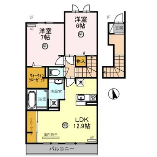 アリエッタ【202号室】の間取り