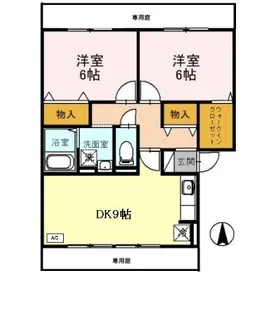 クレール・コート【1階】の間取り
