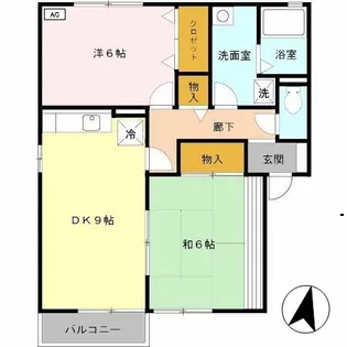 タウンコートオリビエ A【A201号室】の間取り