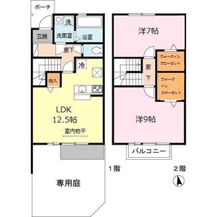 ラ・ヴィーダーⅢ【5番館号室】の間取り