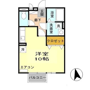 パークハイム吾妻【2階】の間取り