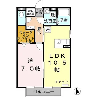 ラフレシール B棟【2階】の間取り