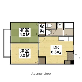 エスポワール・サン【103号室】の間取り