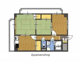 コーポ龍野【2-6号室】の間取り