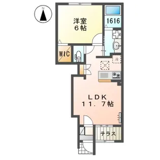 リュクス【1階】の間取り