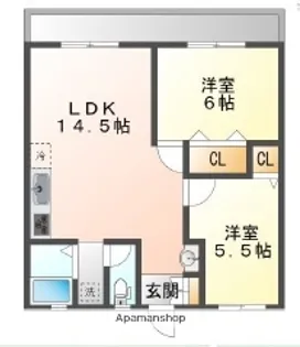 国分マンション【1階】の間取り