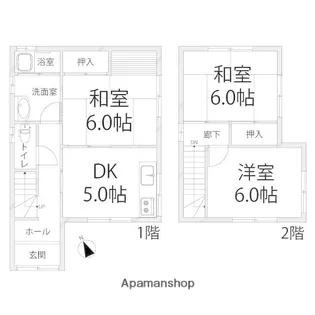 兵庫県姫路市夢前町前之庄【一戸建】の間取り