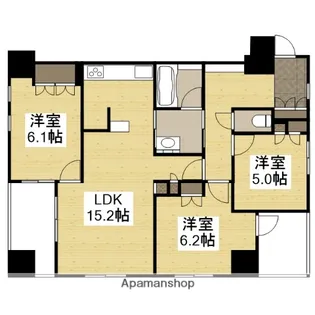 エスコート姫路ザ・レジデンス【707号室】の間取り