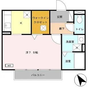 ホワイトヘロン【203号室】の間取り