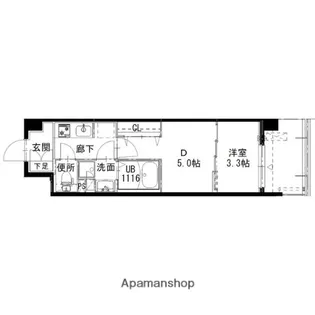 アルティザ姫路【1102号室】の間取り