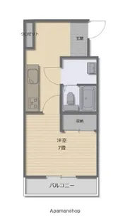マンションとみた【206号室】の間取り