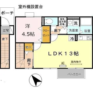 メゾン西中島【2階】の間取り