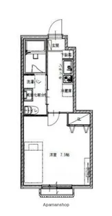 Moment・COCO【102号室】の間取り