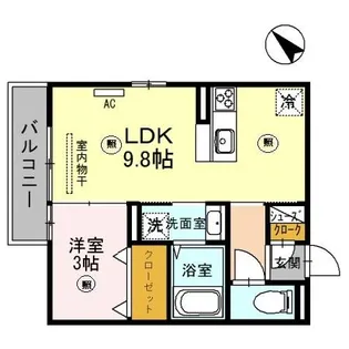 ボナール駅前【2階】の間取り