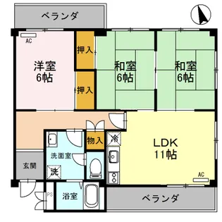 メゾン嵐山【2階】の間取り