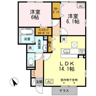 セーフティー コート I【I12号室】の間取り