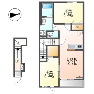 ヴィラ・フェリーチェ【2階】の間取り