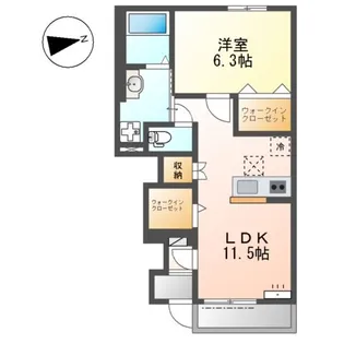 ヴィラ・フェリーチェ【1階】の間取り