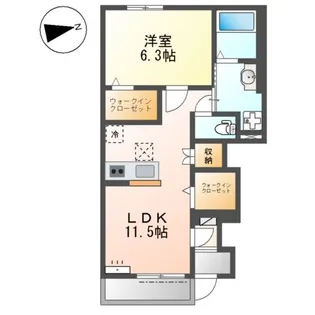 ヴィラ・フェリーチェ【1階】の間取り