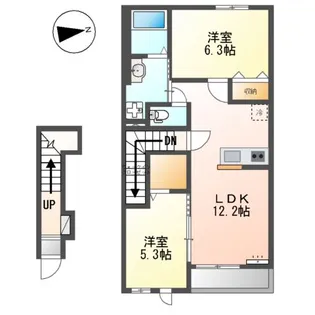 ヴィラ・フェリーチェ【2階】の間取り