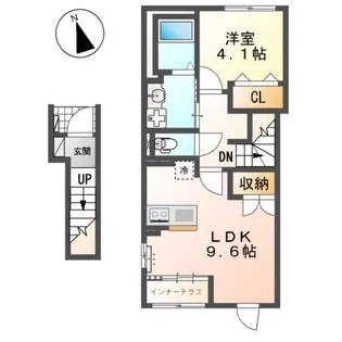 クローバーエイト【2階】の間取り