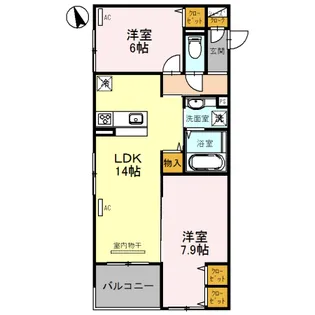 THE CENT GRAND【3階】の間取り