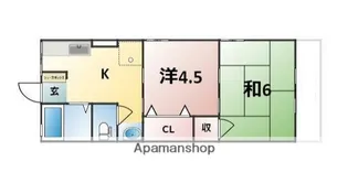 エステートピア・ルンビニーG【201号室】の間取り